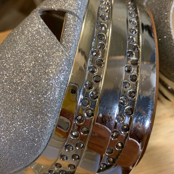 GIANNI BINI | Silver Platform Heels - Picture 11 of 15